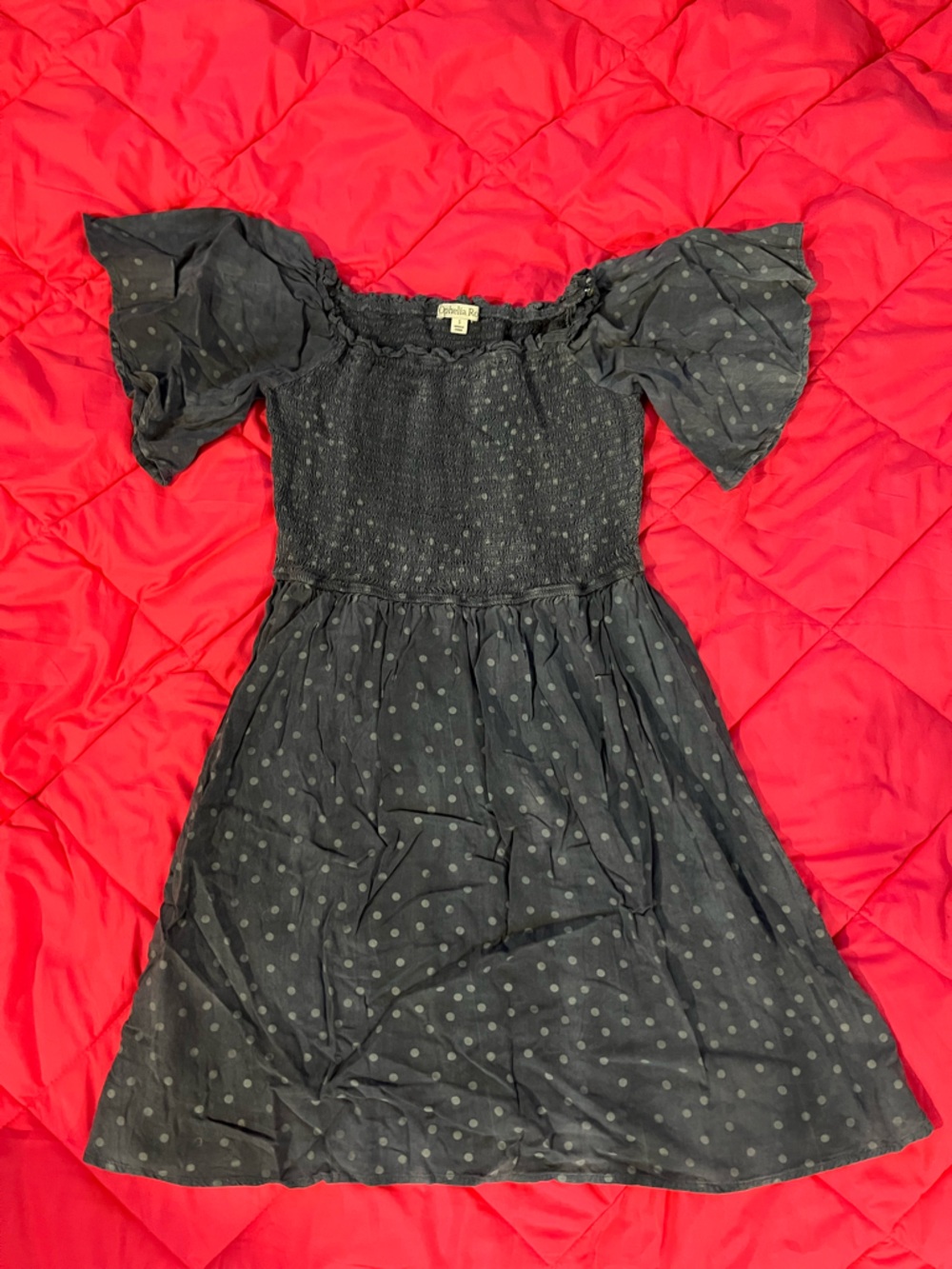 Smocked Polka Dot Dress